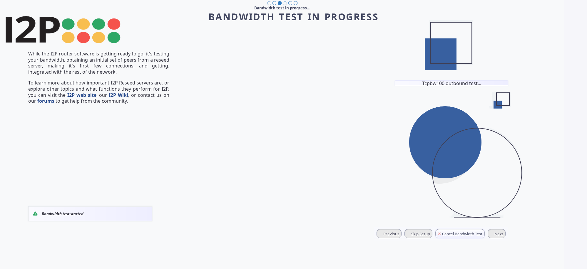 Run the bandwidth test