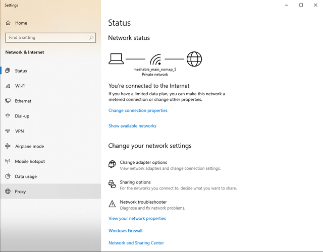 Opções de Internet do IE